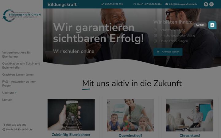 Екранна снимка на bildungskraft-aktiv.de
