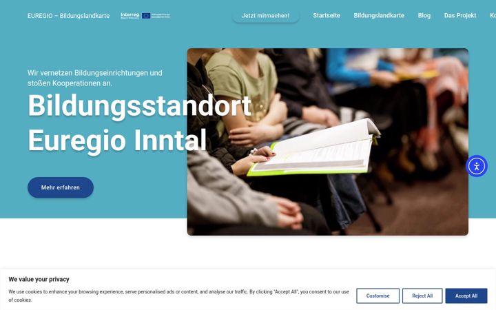 Screenshot of bildungslandkarte.eu