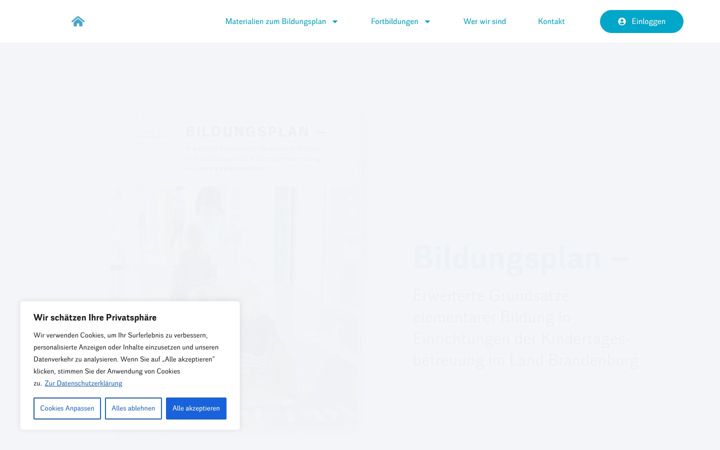 Screenshot of bildungsplan-brandenburg.de