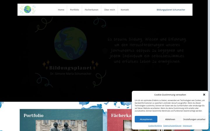 Screenshot of bildungsplanet-schumacher.de
