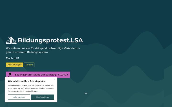 Screenshot of bildungsprotest-lsa.de