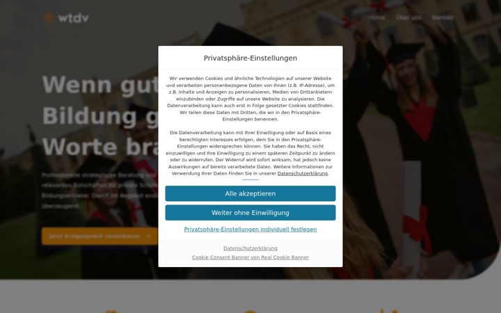 Screenshot of bildungstexter.de