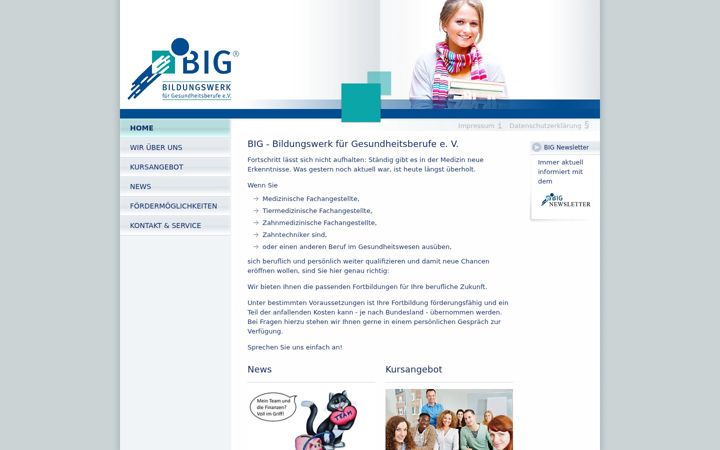 Screenshot of bildungswerk-gesundheit.de