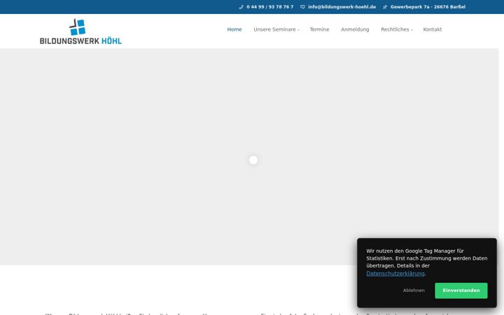 Screenshot of bildungswerk-hoehl.de