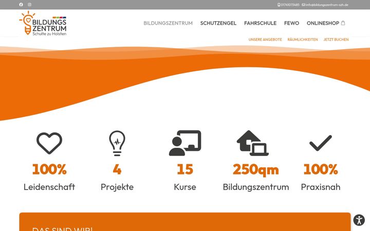 Screenshot stránky bildungszentrum-szh.de