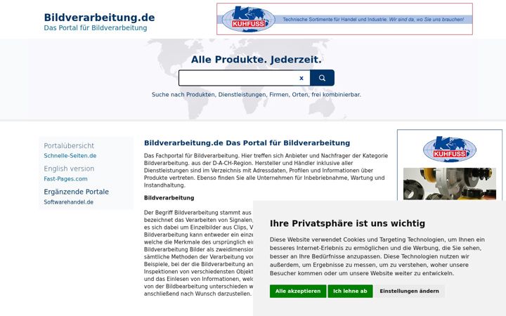 Screenshot of bildverarbeitung.de