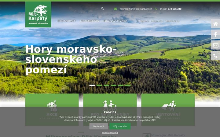 Screenshot of bile-karpaty.cz