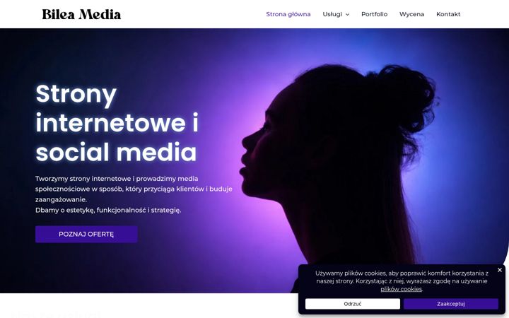 Screenshot of bileamedia.pl