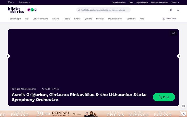 Screenshot of bilesuserviss.lv