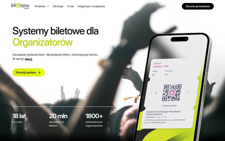 Screenshot of biletyna.pro