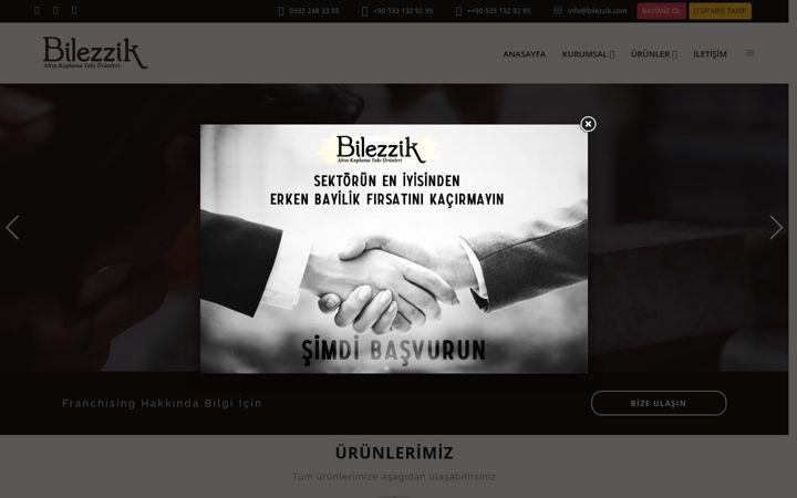 Screenshot of bilezzik.com.tr