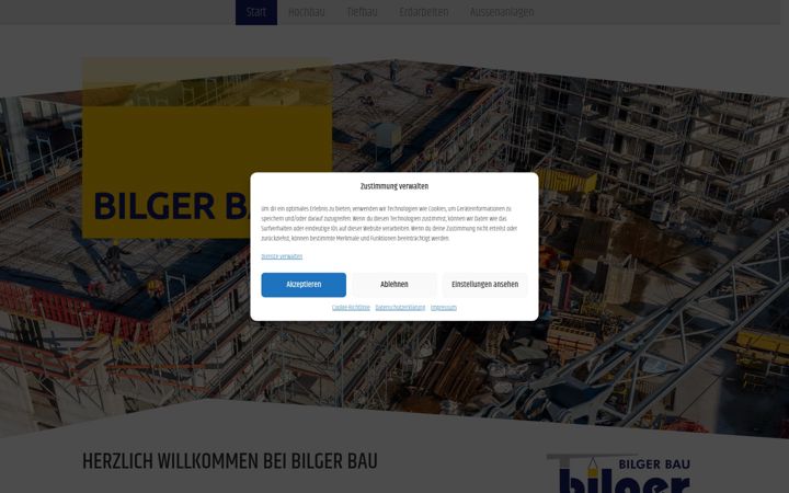 Képernyőkép: bilger-bau.de