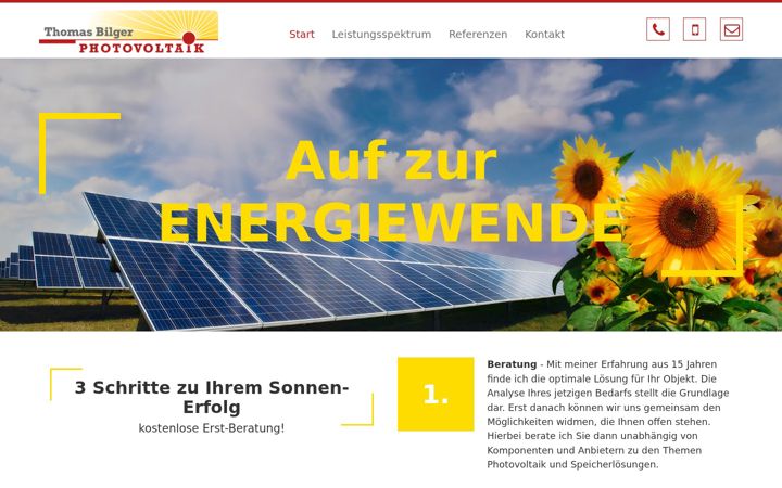 Screenshot of bilger-pv.de