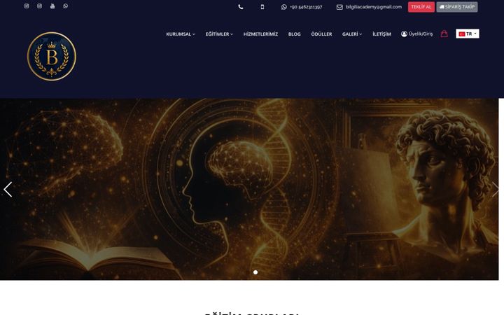 Screenshot of bilgiliakademi.com.tr