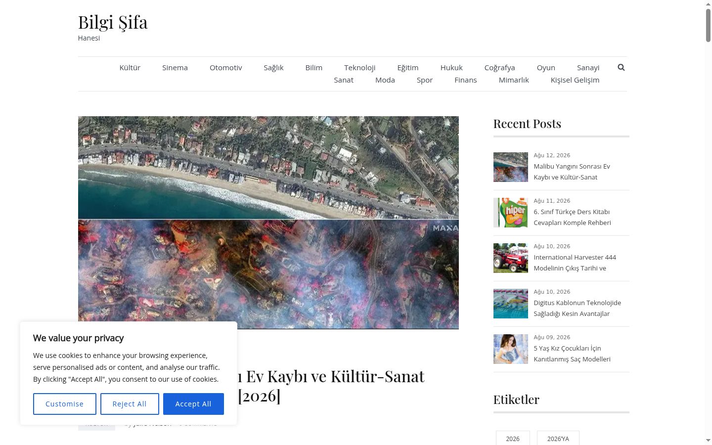 Ekrānuzņēmums ar piekrišanas baneri, kas tika rādīts pirms jebkādas mijiedarbības