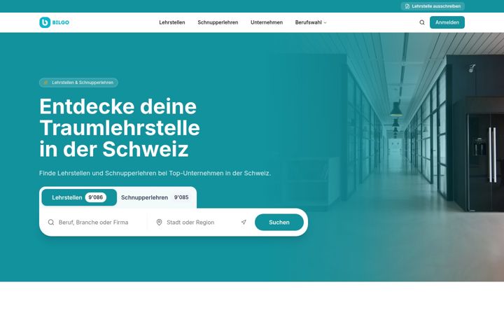 Screenshot of bilgo.ch
