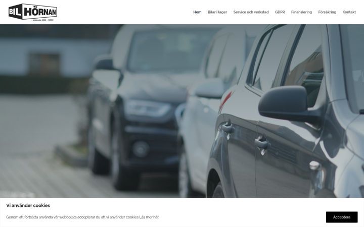 Screenshot of bilhornan.com