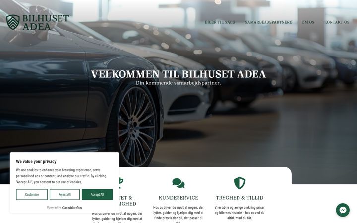 Screenshot of bilhusetadea.dk