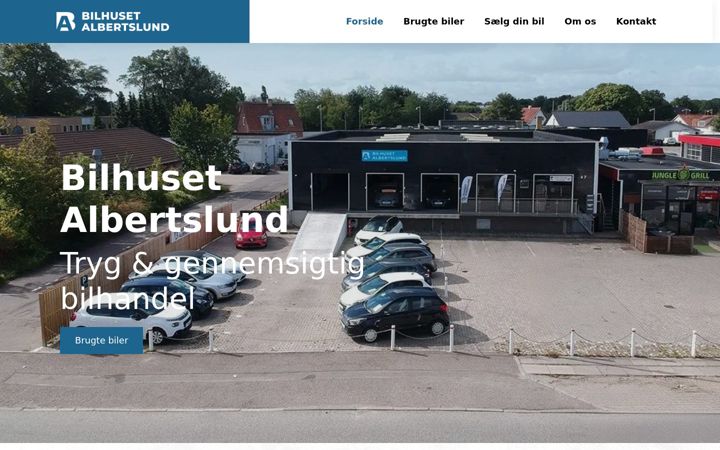 Screenshot of bilhusetalbertslund.dk