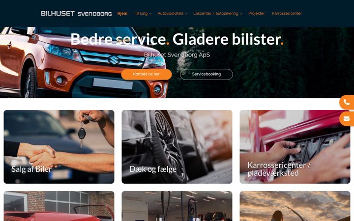 Screenshot of bilhusetsvendborg.dk