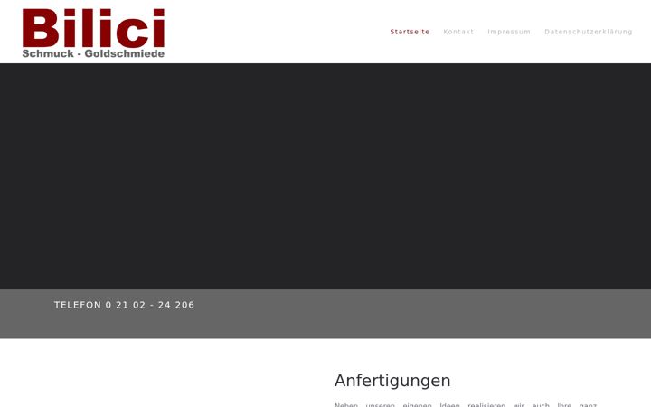 Screenshot of bilici-schmuck.de