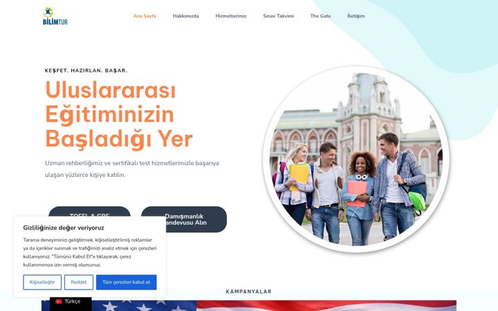 Screenshot di bilimtur.com.tr