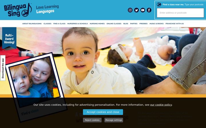 Screenshot of bilinguasing.com