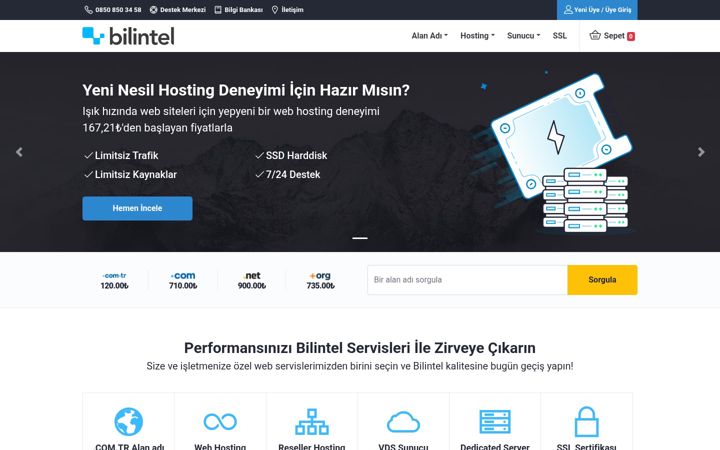 Screenshot of bilintel.com