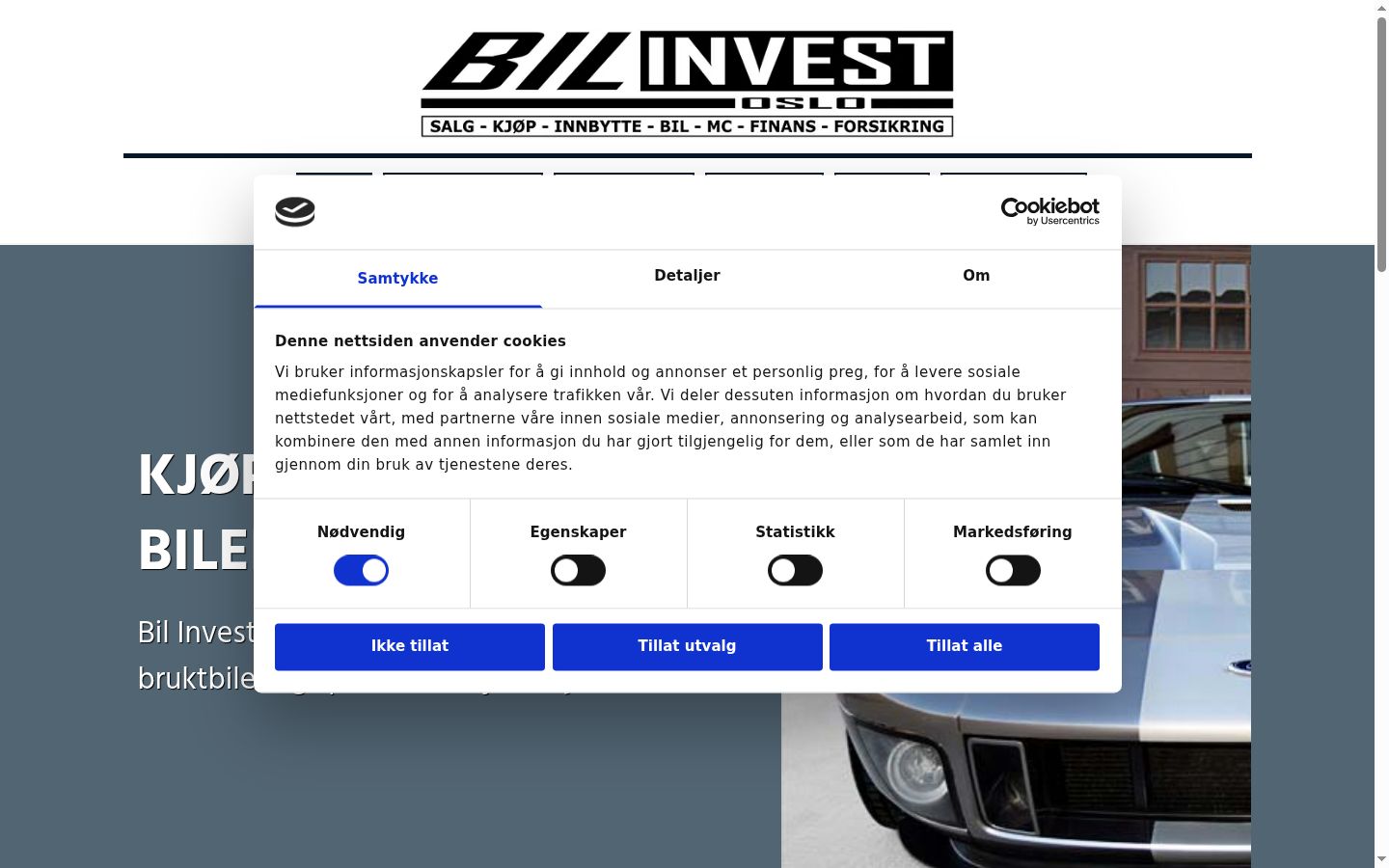 Sutikimo reklamjuostės, rodytos prieš bet kokią sąveiką, ekrano kopija