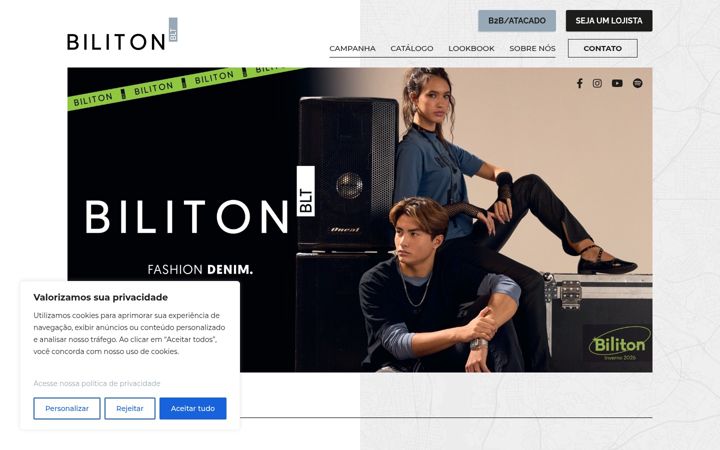 Екранна снимка на biliton.com.br