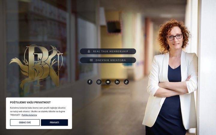 Screenshot of biljananikolic.com