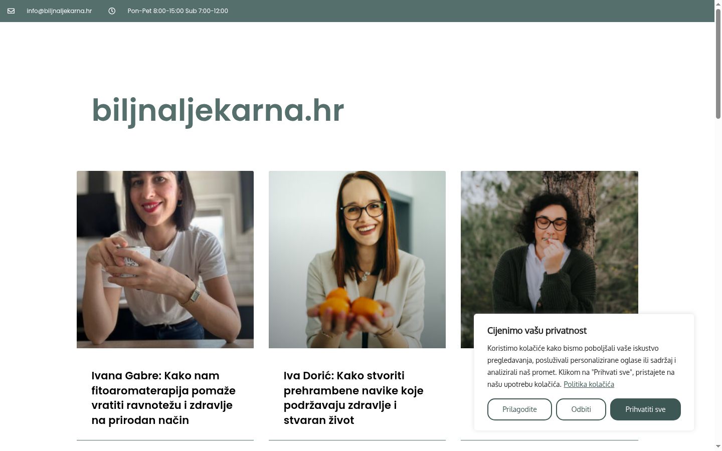 Screenshot des Einwilligungsbanners vor jeglicher Interaktion