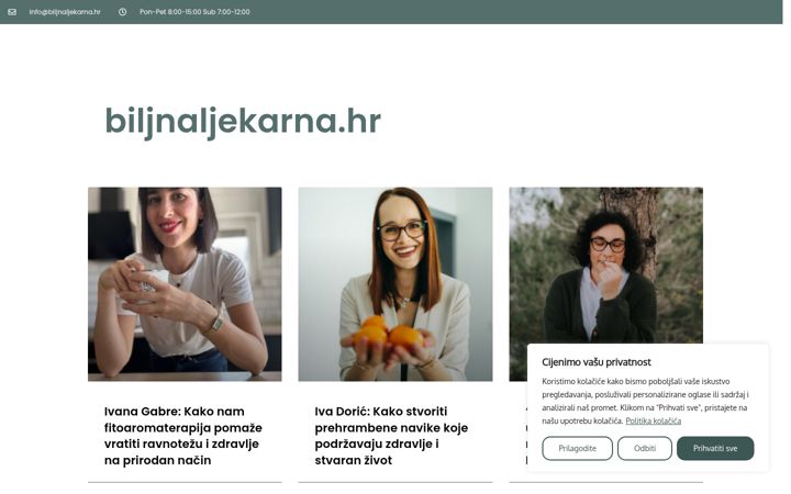 Screenshot of biljnaljekarna.hr
