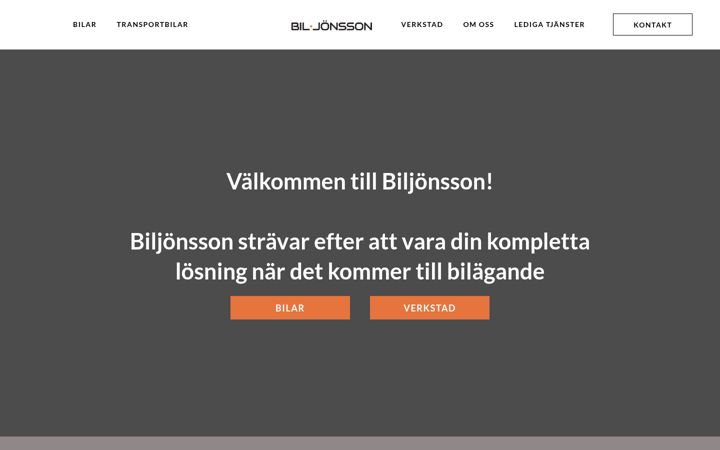 Screenshot of biljonsson.se