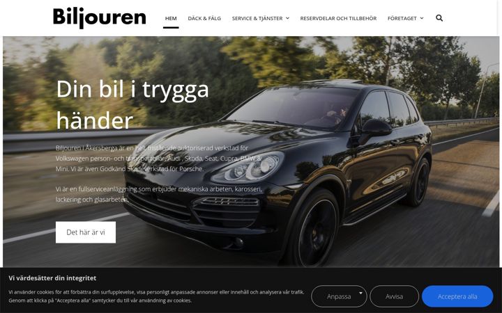Screenshot of biljouren.se