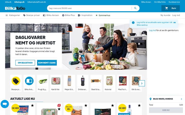 Screenshot of bilkatogo.dk