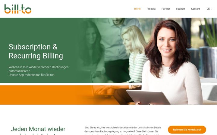 Screenshot of bill-to.com