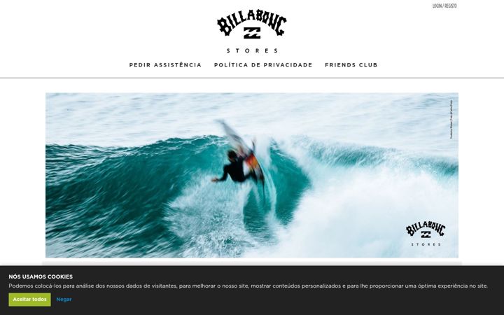 Screenshot of billabong.com.pt