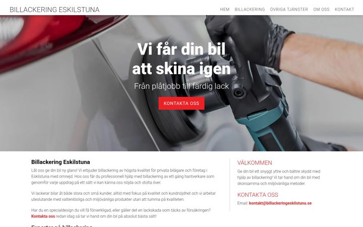 Screenshot of billackeringeskilstuna.se