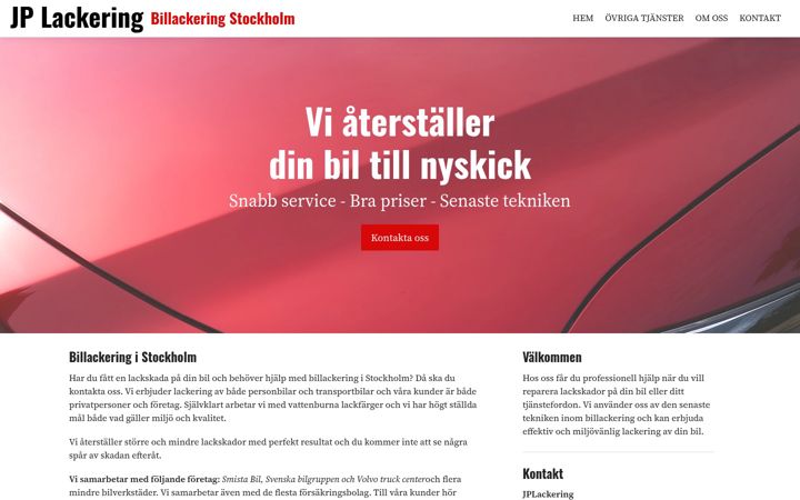 Képernyőkép: billackeringstockholm.nu