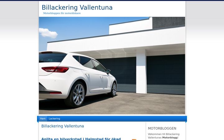 Screenshot of billackeringvallentuna.se