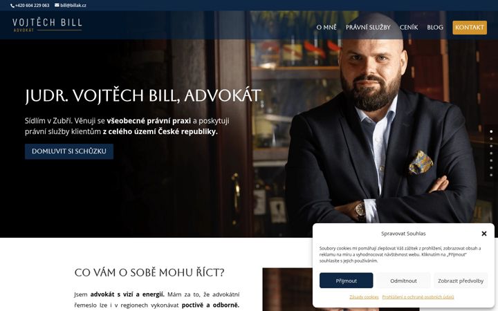 Screenshot of billak.cz