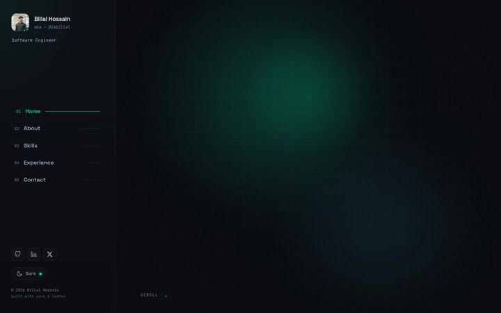 Screenshot of billal.dev
