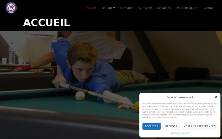Screenshot of billardlorient.fr