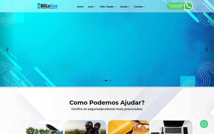 Screenshot of billaseg.com.br