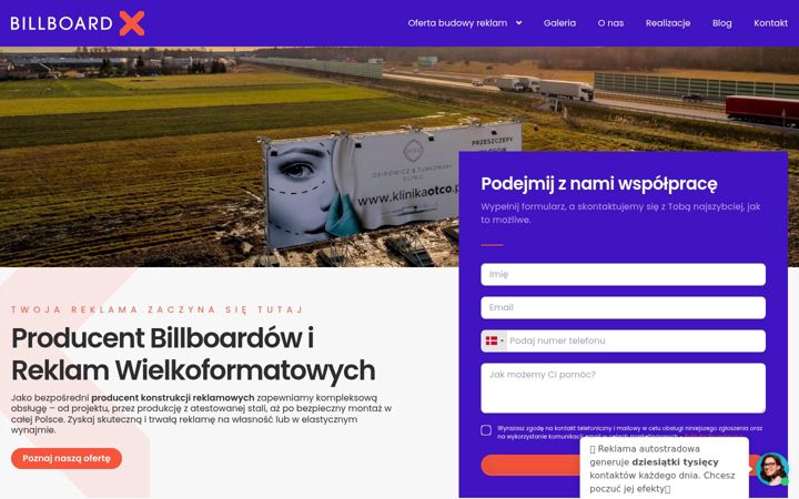 Screenshot von billboard-x.pl