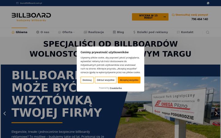 Screenshot von billboard.com.pl