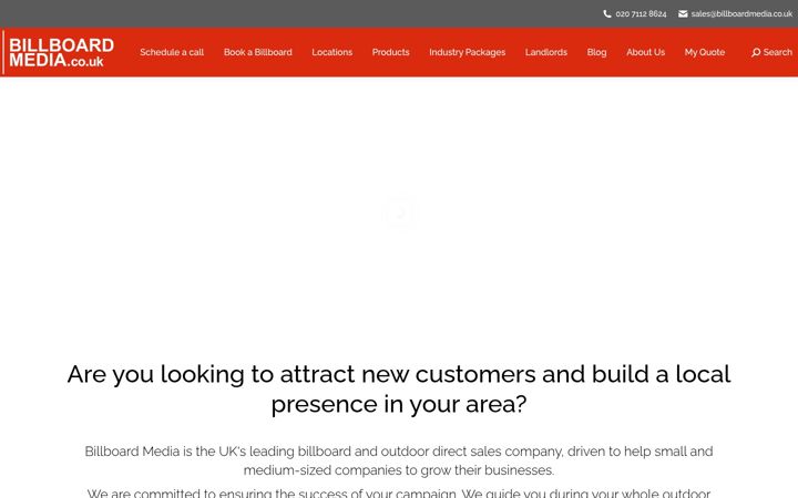 Screenshot of billboardmedia.co.uk