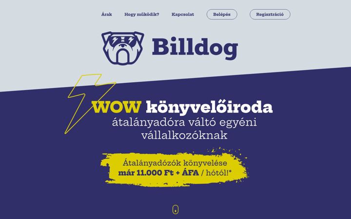 Screenshot of billdog.hu