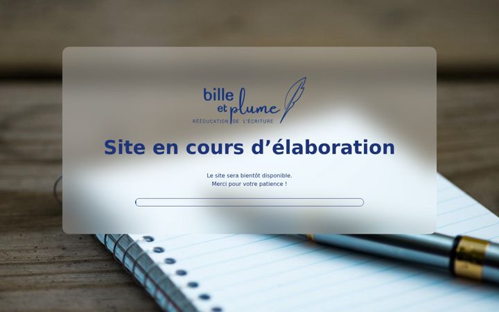Screenshot von bille-et-plume.fr